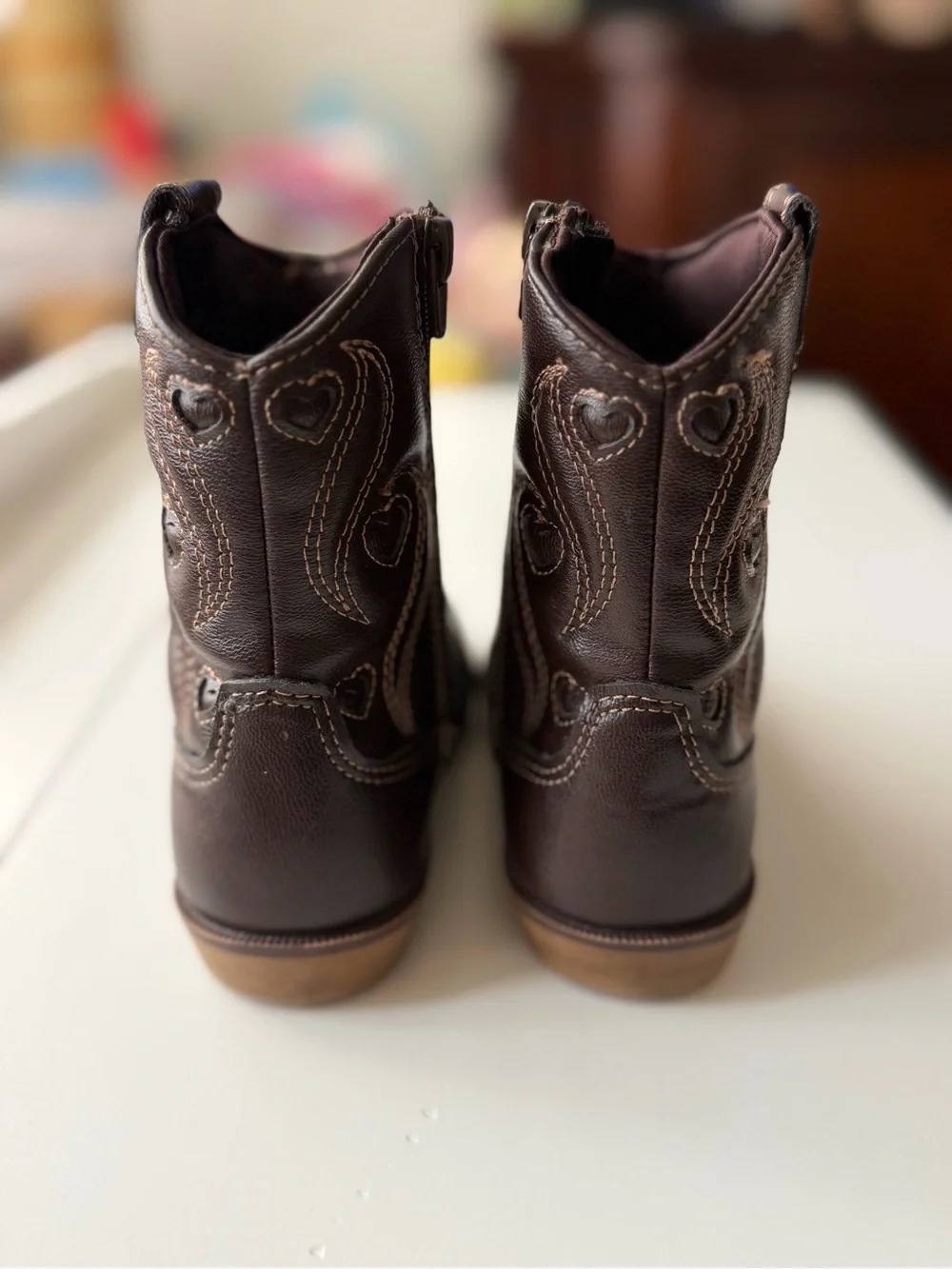 Zara Kids Size: 8 -Brown Western-Inspired Boots